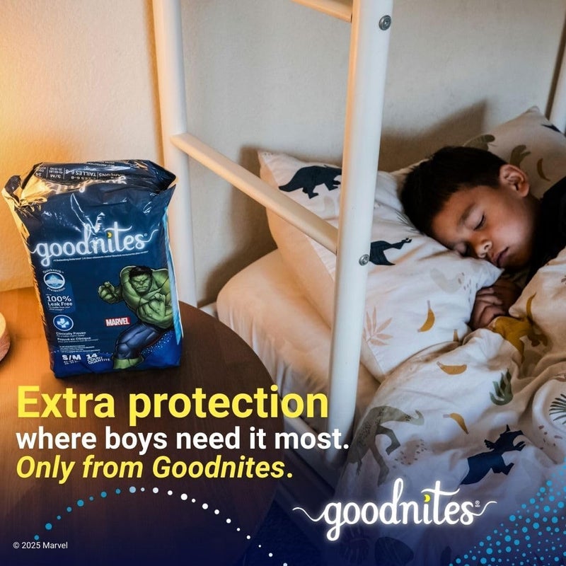 Goodnites Boys' Nighttime Bedwetting Underwear - Extra Small - Image 2